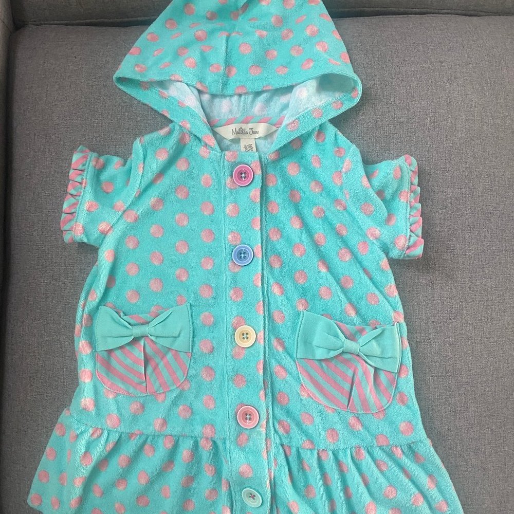 New Matilda Jane Girls Swim Cover-up Size 12-18 Months